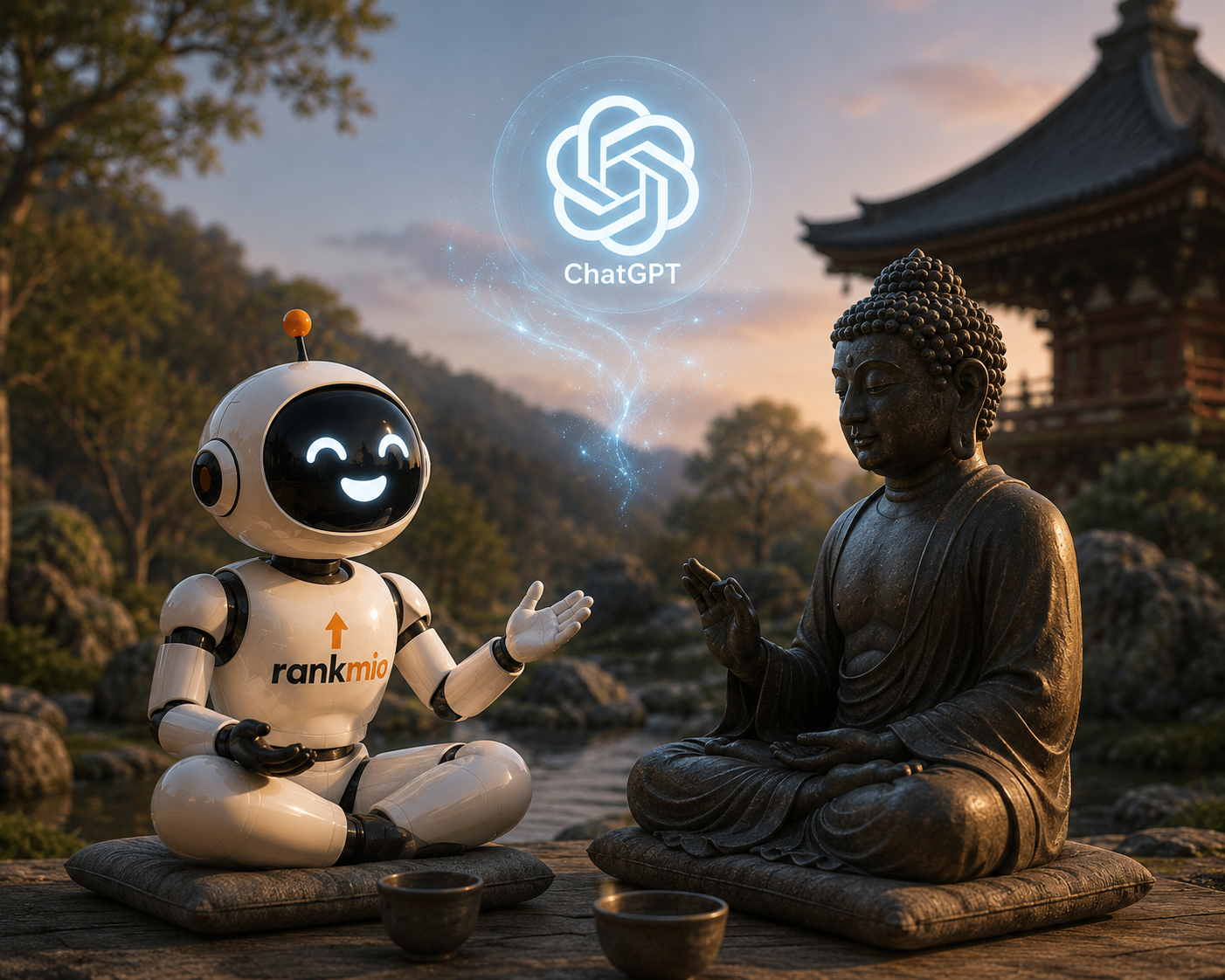 Zen-Meister und moderner Content-Creator: wie der richtige Kontext die KI-Schreibqualität prägt